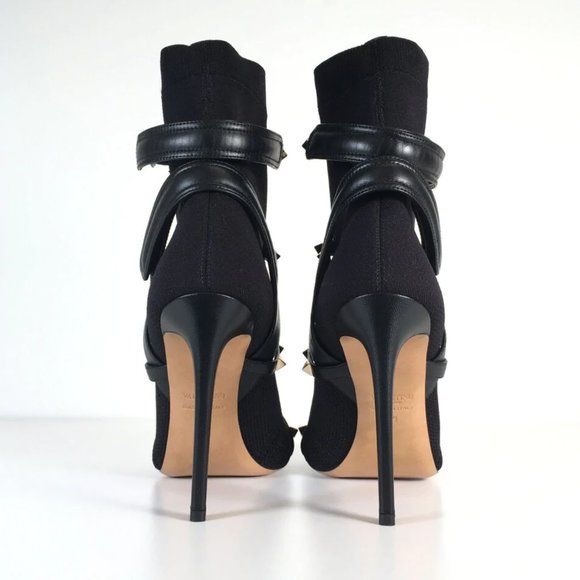 Valentino Rockstud Tronchetto Boots - Picture 3 of 5